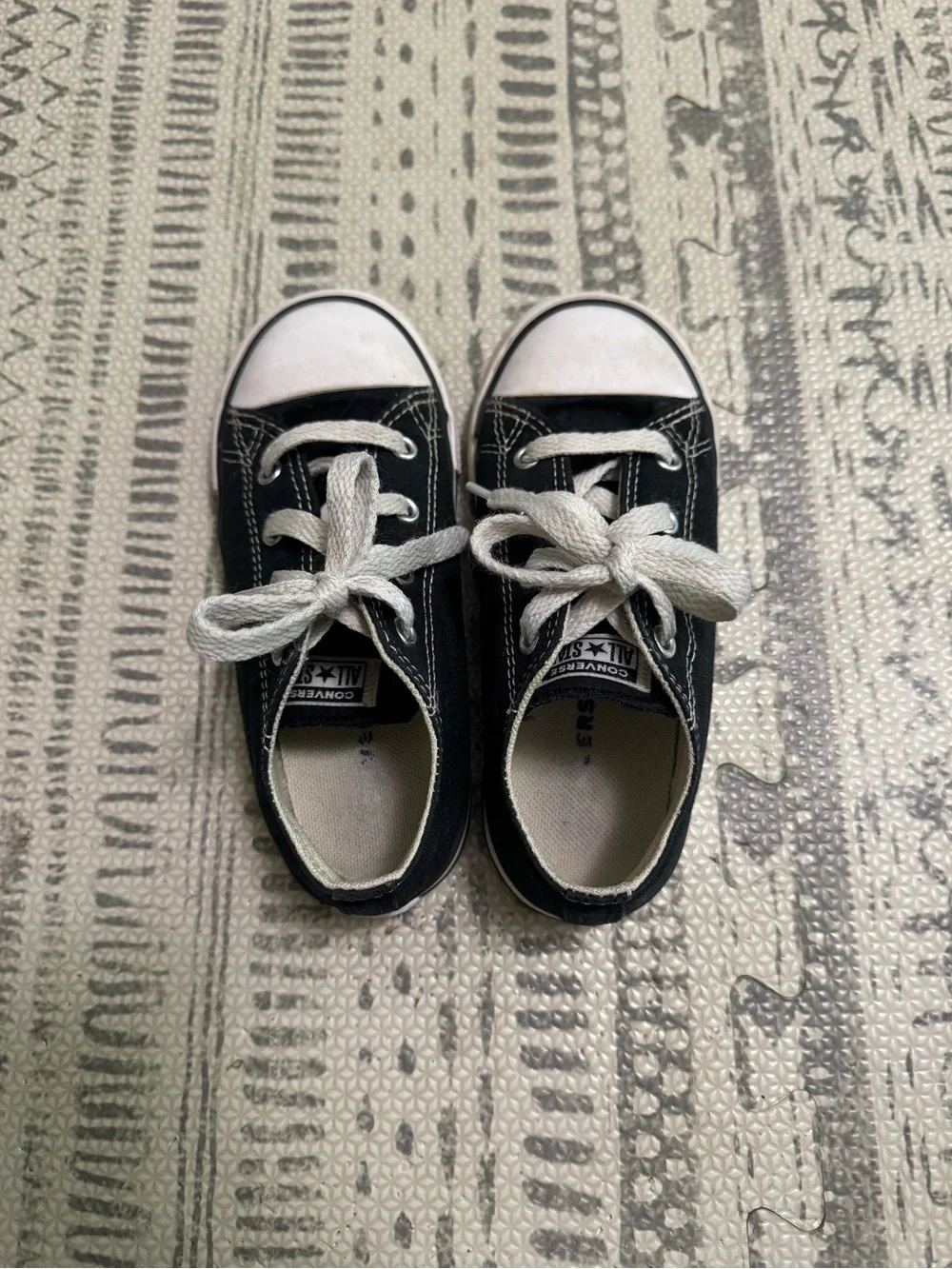 Converse Black & White Kids Low Top Sneakers